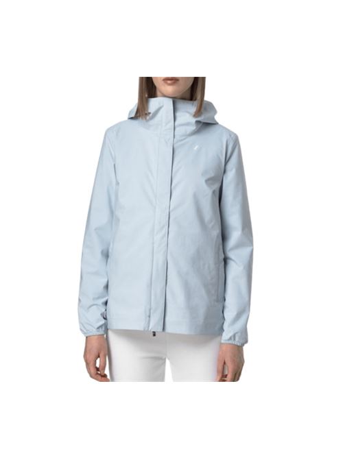 giacca impermeabile donna stretch celeste K-WAY | K31382W121